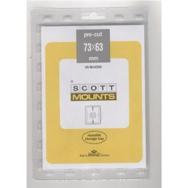 Scott or Prinz 73X63 CLEAR Stamp Mounts SCOTT # 913C
