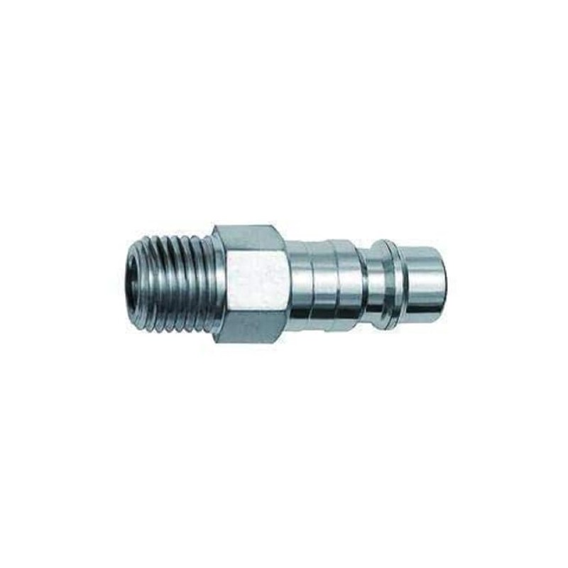 RIEGLER 141670-424.61-NPT Nipple for Couplings NW 7.2, Steel, NPT 1/4