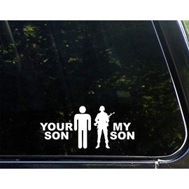 Diamond Graphics Your Son/My Son Military (7" X 3") Die Cut Decal Bumper Sticker for Windows, Cars, Trucks, Laptops, Etc.