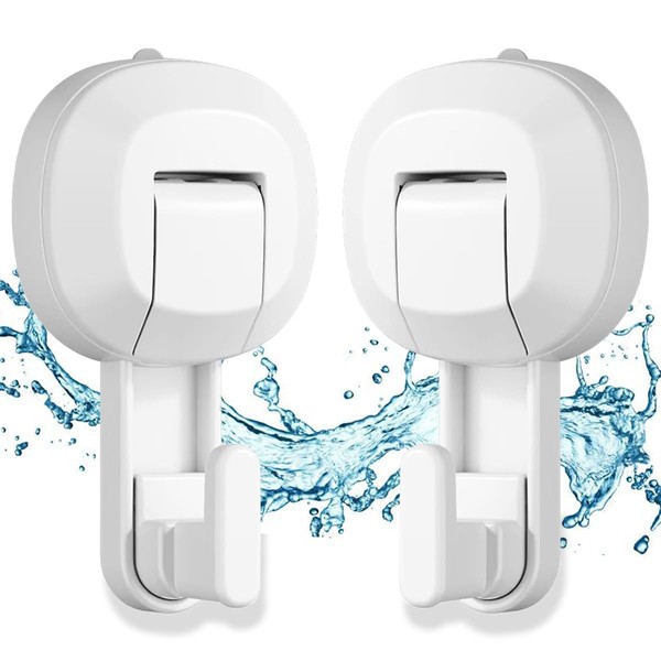 Eiubco Suction Cup Hooks, 2Pack Heavy Powerful Vacuum Hook 11