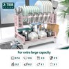 B-Land Dish Drying Rack, 2 Tier Dish Racks for Kitchen