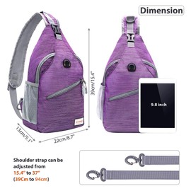 ZOMAKE Sling Backpack for Women, Small Crossbody Backpack Shoulder Bag for Travel Hiking