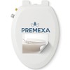 PREMEXA Bidet Toilet Seat for Elongated Toilets, Non-Electric, Dual Nozzle,