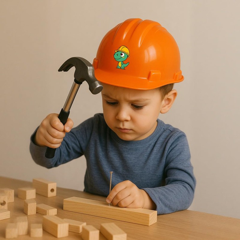 TAMS Children's Helmet Construction Helmet Protective Helmet with Screw Lock