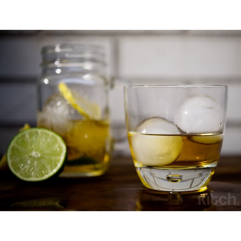 Kitch Ice Ball Maker Mold - Flexible Silicone Ice Tray