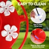 Zelpont Hummingbird Feeder Replacement Flowers 30 Pack, Bee-Proof White Plastic
