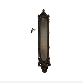 The Milford Bronze Push Plate in Cast Solid Brass 15 Inches Tall