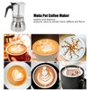 Glass Moka Pot Stainless Steel Heat Resistant Portable Classic Italian
