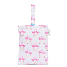 LAURA ASHLEY N3248700 Shoe Case, Girls, Kids, Indoor Shoes, Elementary School, Kindergarten Entrance Goods, Nursery School, Pretty Flamingo Colorful Candy Style