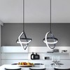 LED Pendant Light Fixture Height Adjustable Globe Modern Hanging Chandelier