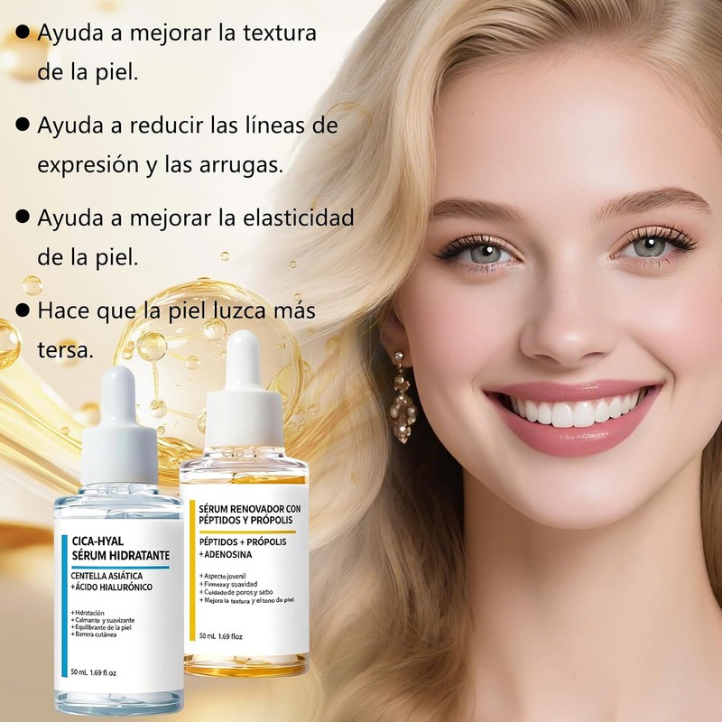 Centella Asiatica Suero y CICA Péptidos Propóleo Suero