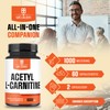 Acetyl L Carnitine Supplement 1000mg - Supports Energy Production, Brain