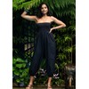 likemary 2 en 1 algodón harén Pantalones o Bandeau Jumpsuit,