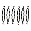 6 Pieces Plastic Bun Maker Curler/Hair Holders Twist Holder Clip