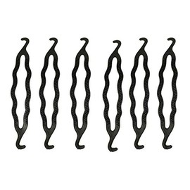 6 Pieces Plastic Bun Maker Curler/Hair Holders Twist Holder Clip Magic Roll Bun Hair Twist Braid Maker Styling Tool