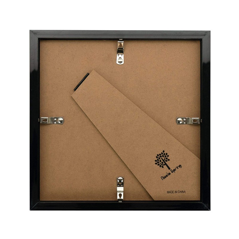 Nicola Spring Picture Box Frame - Black - 8x8" (20x20cm)