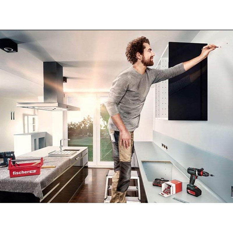 fischer | Caja Con 100 Taquetes UX de Nylon 8