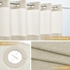 WONICY Small No Hooks Luxury Shower Curtain Set with Snap-in