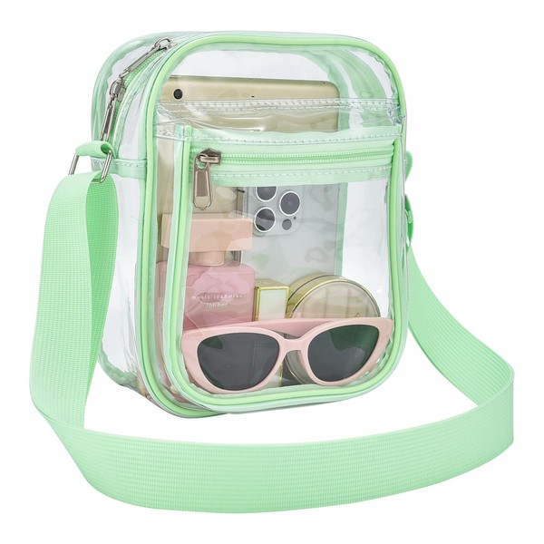 USPECLARE Clear Purse for Stadium Events Clear Messenger Bag for