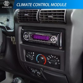 Sorghum Climate Control Module - A/C Control Panel Module Air Conditioning Heater Control Switch Compatible with 2005 2006 Jeep Wrangler Replace OEM 55056558AA 55056558AB SM2141