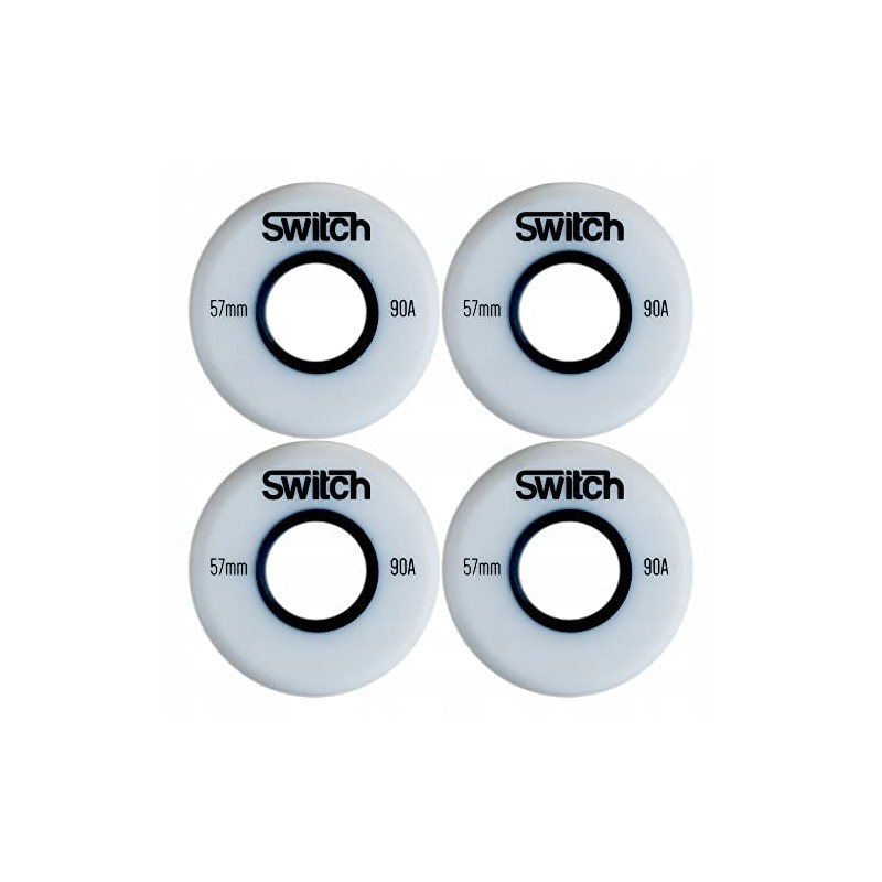 Wheels for Inline Skates 57 mm White Replacement Wheels Roller