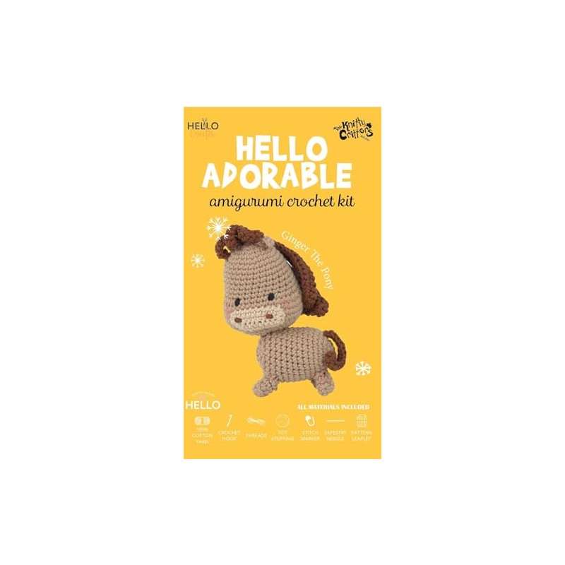 KNITTY CRITTERS Hello Adorable - Ginger The Pony