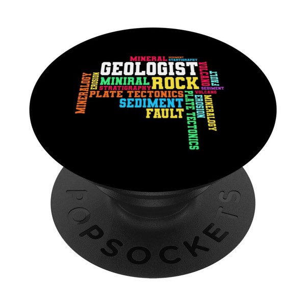Geologist Keywords Geology Rock Collector PopSockets Standard PopGrip