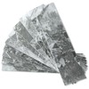 AULIGET 40-Piece Polished Grey Marble with Silver Peel and Stick