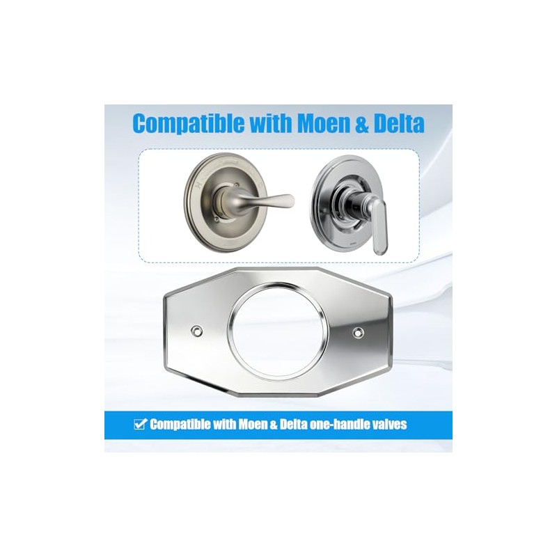 A502-26 One-Hole Remodel Cover Plate for Moen and delta shower
