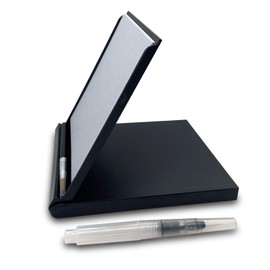 Oritlife Mini Water Artist Board Drawing Set Paint with Bamboo Brush+Water Brush Pen, Mini Zen Buddha Magic Painting Board, Mini Relaxation Meditation Sketch pad