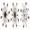 Karen Foster Design Sparkle Burst Brads Embellishments, 6 Holly and
