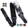 LEKATO Guitar Bass Strap for Electric Guitar Bass, 3" Wide