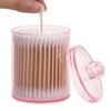 Tbestmax 2 Pack Qtip Holder Bathroom Jars Canisters for Cotton