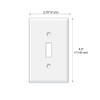 WIRESTER Single Gang Toggle Light Switch Plate/Wall Plate Cover for