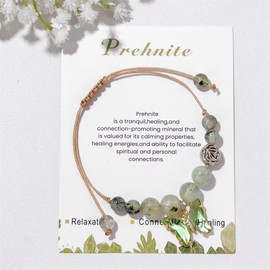 Pingyongchang Stress Relief Anxiety Yoga Bracelets,Healing Butterfly Crystal Stone Mantra Charm Bracelet for Women Natural Beaded Birthday Gifts for Adjustable Inspirational Bracelet-Green