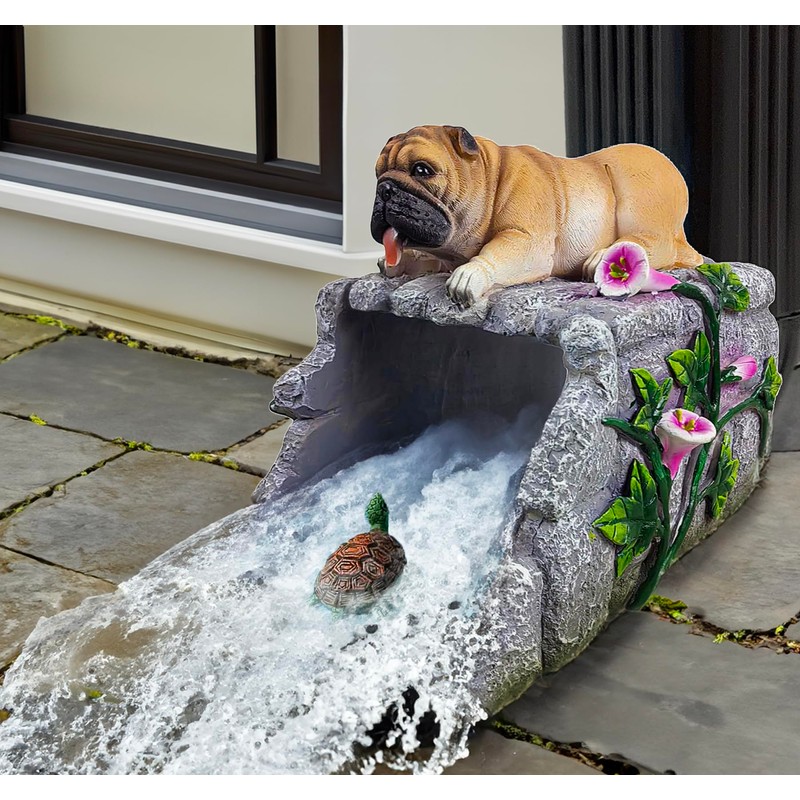 Teaeeno Mermaid Statue Gutter Downspout Extension Decor, Resin Animal Statue