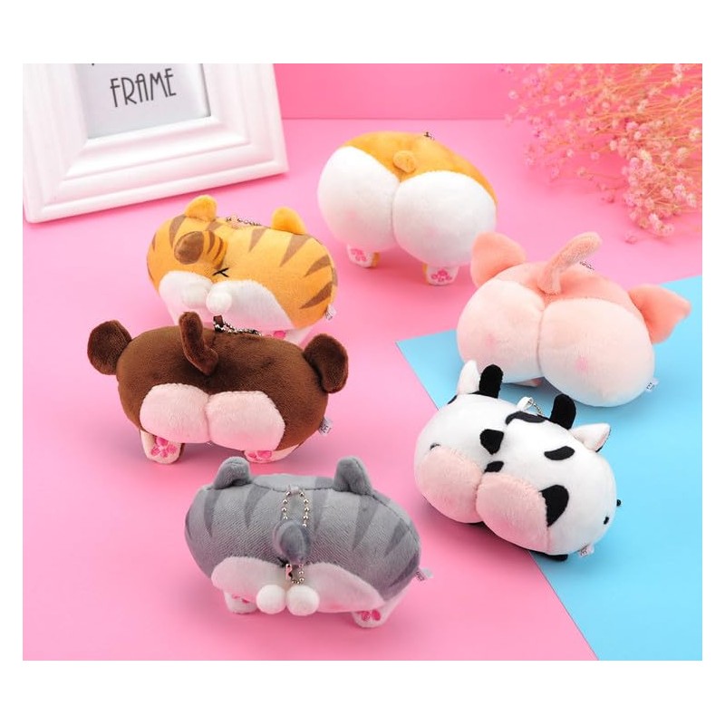 HSYHERE Super Funny Novelty Cute Kawaii Happy Plush Dog Cat