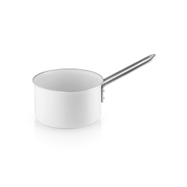 Eva Trio | White Line Casserole 1.8 L 16 cm Ceramic Slip-Let® Non-Stick Coating | Perfect for Pasta and Rice or Making Sauces and Small Soup Portions