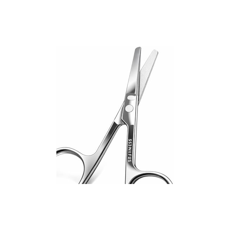 Tijeras para Vello Nasal de Acero Inoxidable – Tijeras de