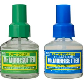 Decal Softener Mr. Mark Softer Mark Setter MS231 MS232 40ml Each Set