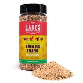 Lane's Island Dust Rub Alaea Hawaiian Sea Salt Seasoning Salt, All-Natural Hawaiian Alea Red Sea Salt Spice for Seafood & Meat, Made in USA, 11.5 Oz
