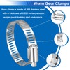 350Pcs 5.3-51mm Single Ear Hose Clamps with Worm Gear Hose