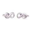 Infinity Cufflinks - Silver Colour Infinity Symbol Everlasting Love Sign