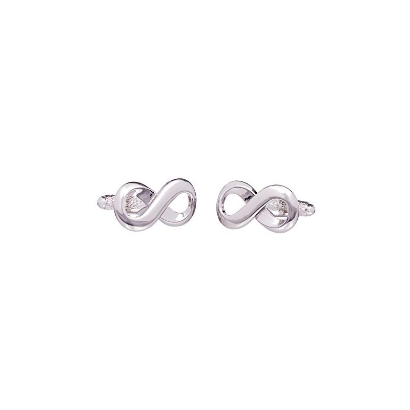 Infinity Cufflinks - Silver Colour Infinity Symbol Everlasting Love Sign
