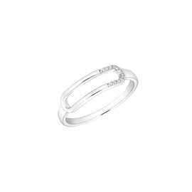 s.Oliver 2034857 Women's Ring 925 Sterling Silver with Synthetic Zirconia Silver Comes in Jewellery Gift Box, Silver, Cubic Zirconia