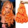French Curl Braiding Hair 12 Inch 8 Packs Orange