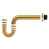 18 Gauge Solid Brass P-Trap 1 1/4” OD, Heavy Duty