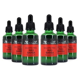 6 Frascos de Tratamiento para Barba y Cabello 5% con Bergamota Total 300ml Tratamiento 12 Meses