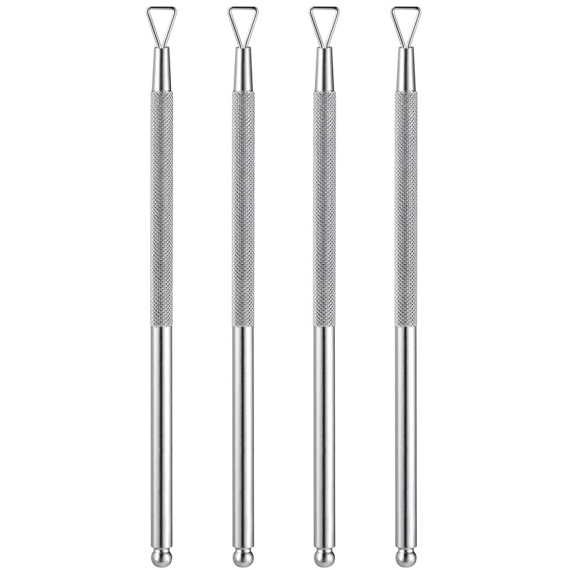 Uonlytech Juego de 4 Herramientas Triangulares para Limpiar Cutículas Y