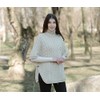 SAOL Women's Irish Cardigan Made of 100% Merino Wool Ireland